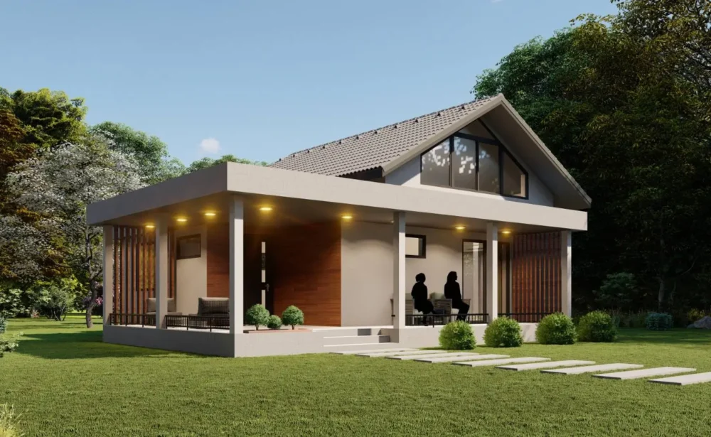 3d idejni projekat sa vanjskom terasom