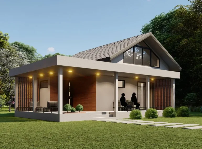 3d idejni projekat sa vanjskom terasom