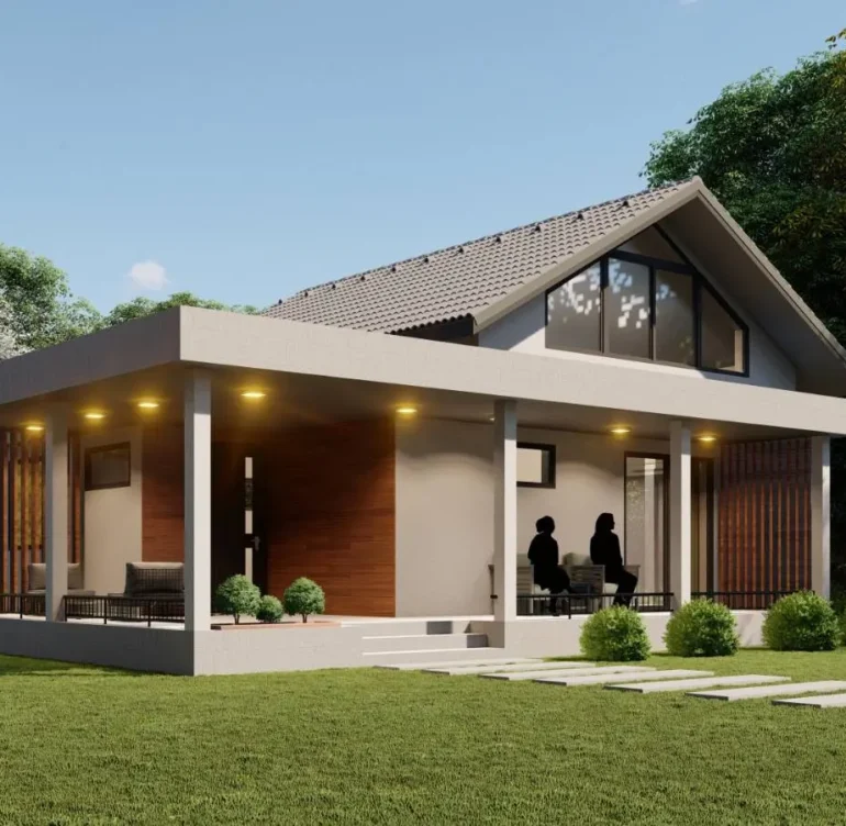 3d idejni projekat sa vanjskom terasom