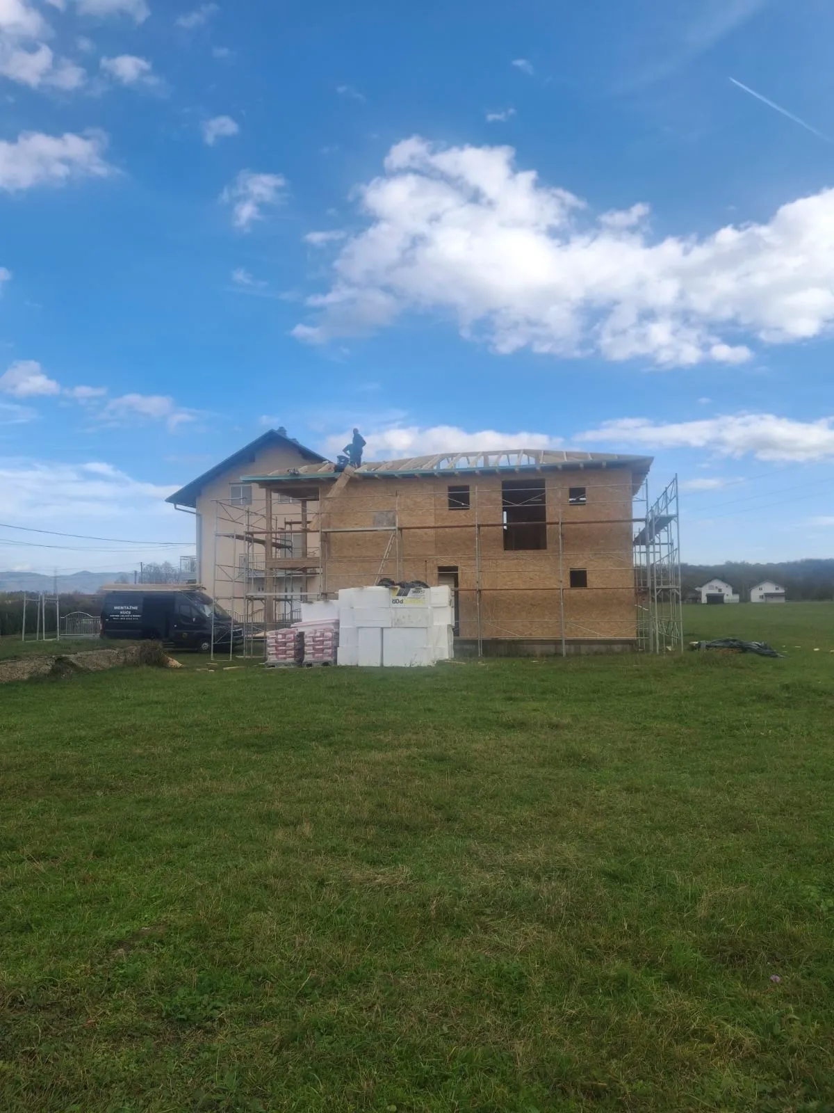 proces izgradnje montazne kuce
